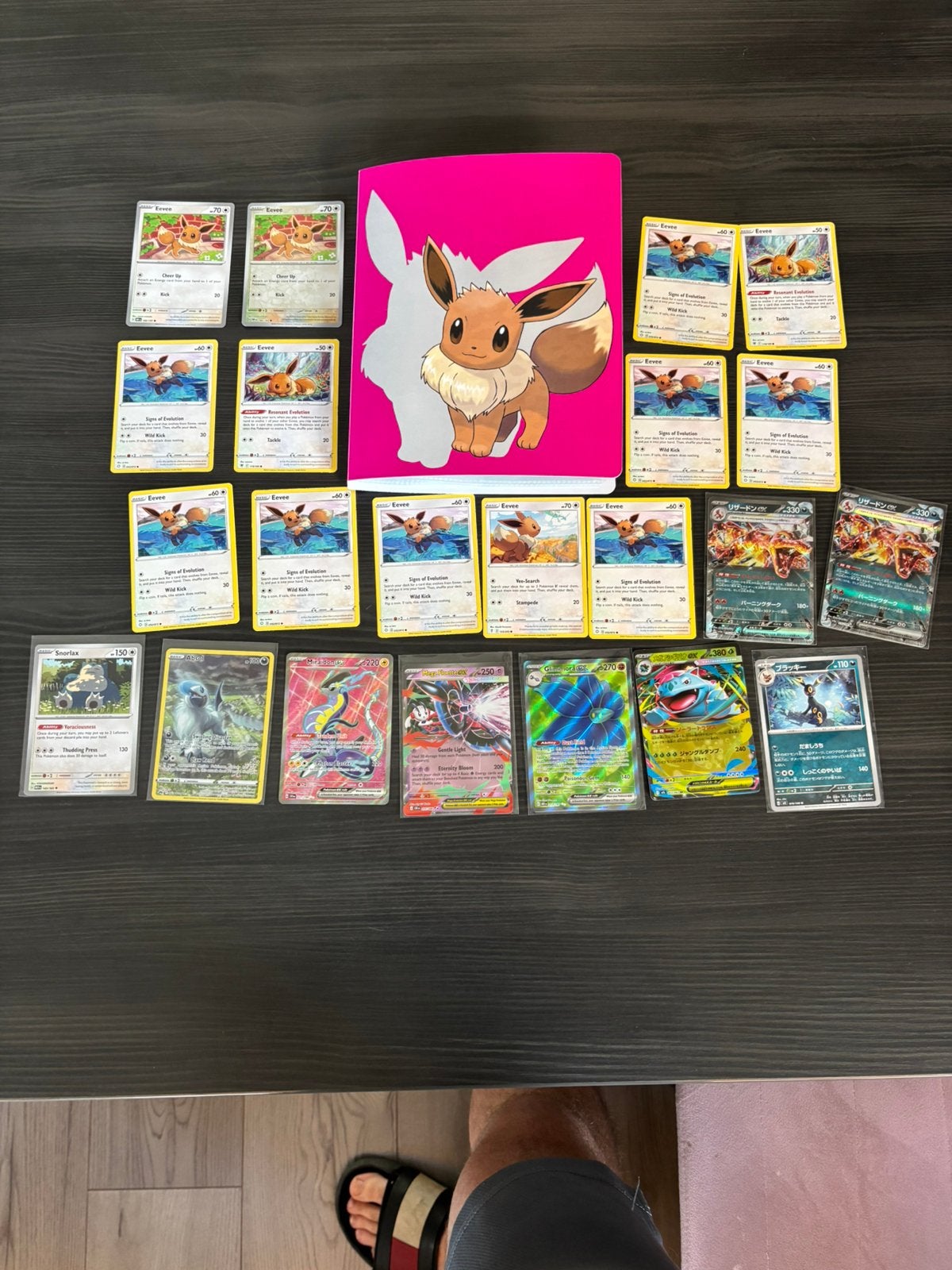 Pokemon kaarten met map / hitjes, Ophalen of Verzenden, Zo goed als nieuw, Meerdere kaarten, Foil