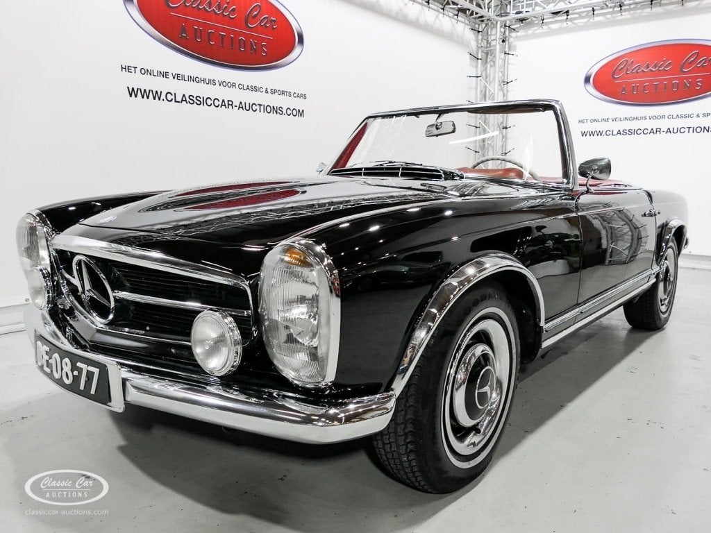Mercedes-benz PAGODE 230SL Pagode - 85707 Km - ONLINE AUCTIO, Auto's, Zwart, Mercedes-Benz, Bedrijf, Handgeschakeld