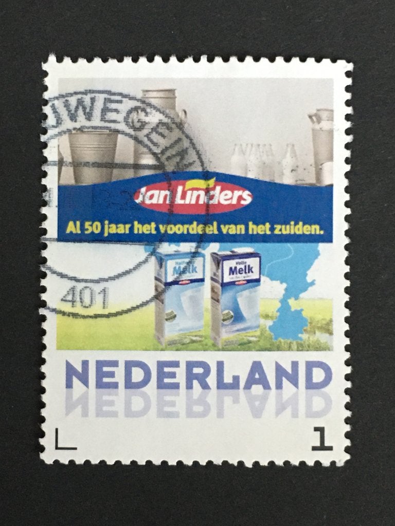 2109 Persoonlijke - Jan Linders, melkbus- gestempeld, Ophalen of Verzenden, Na 1940, Gestempeld