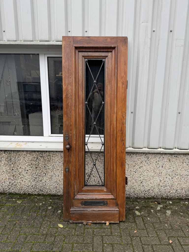 Prachtige antiek eiken voordeur 78 x 225, Doe-het-zelf en Verbouw, Deuren en Horren, La belle porte, Jurgen.hoogenboezem@gmail.com