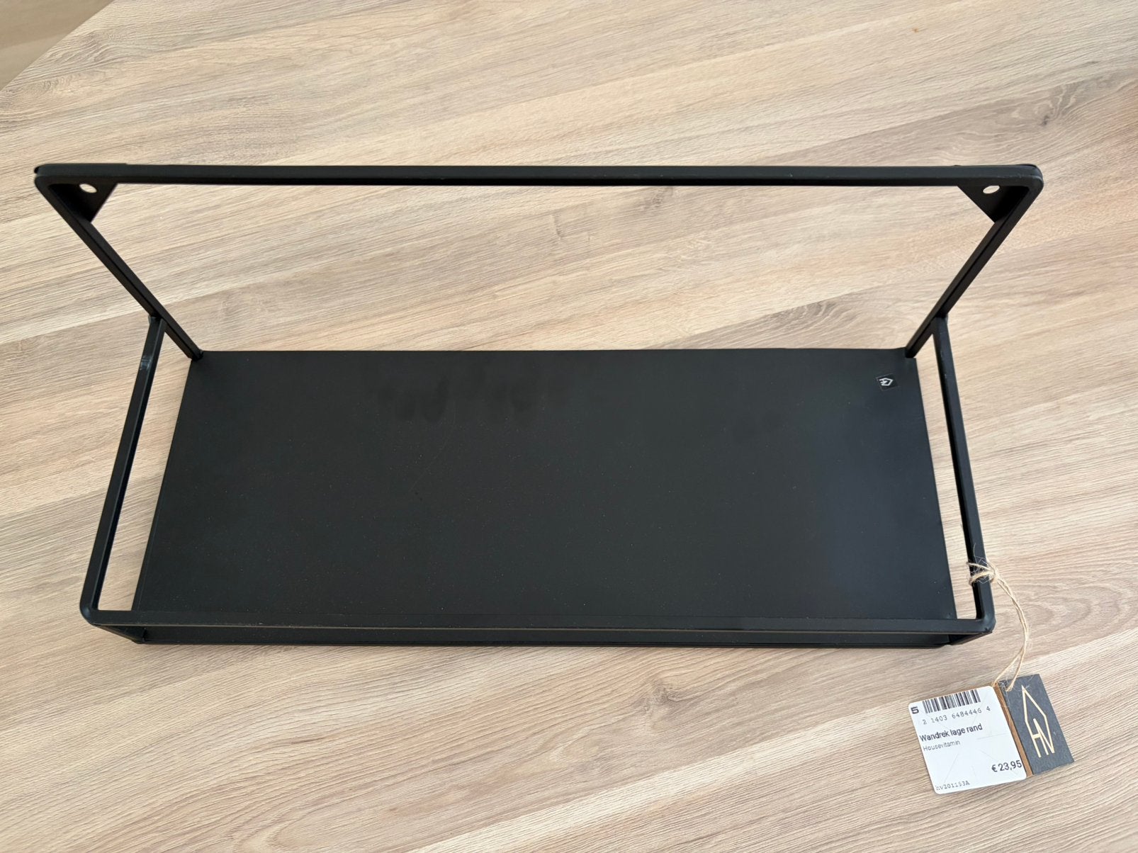 Zwart metalen wandrek - ongebruikt, Ophalen, Nieuw