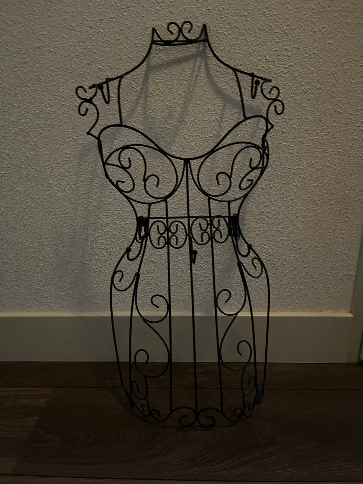 Decoratieve metalen paspop, zwart, vintage stijl, Ophalen, Vintage, Zwart, Zo goed als nieuw