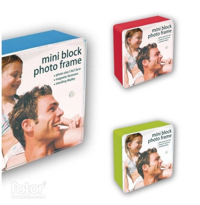 ZEP mini block photo frame - Rood - Groen - Blauw, Ophalen of Verzenden, Nieuw