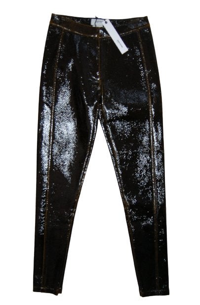 Nieuwe Ilja Visser sexy lak broek, Mt. 34 / XS, Kleding | Dames, Bruin, Verzenden, Nieuw, Maat 34 (XS) of kleiner
