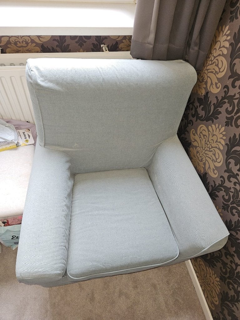 Ikea Grönlid fauteuils met hoes: tallmyra lichtgroen, Ophalen, 75 tot 100 cm, Zo goed als nieuw, 100 tot 125 cm