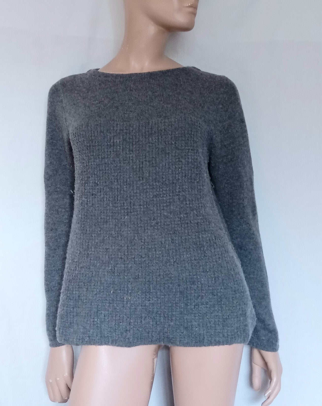 WEEKEND MAX MARA Trui , Maat L , WOL, Ophalen of Verzenden, Zo goed als nieuw, Maat 42/44 (L), Grijs