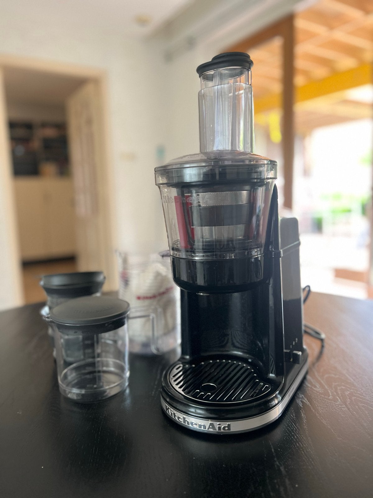 KitchenAid Artisan Slowjuicer - Zwart, Zo goed als nieuw, Witgoed en Apparatuur, Ophalen of Verzenden, Zo goed als nieuw, Elektrisch