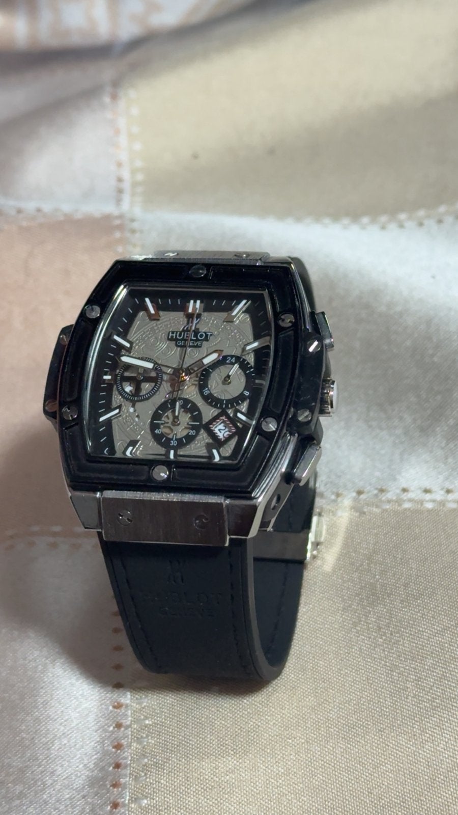 Hublot horloge automatischd clown, Sieraden, Tassen en Uiterlijk, Horloges | Heren, Ophalen, Zo goed als nieuw, Overige merken