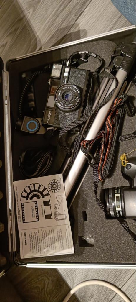 Vintage camera's in koffer, Ophalen of Verzenden, Compact, Overige Merken