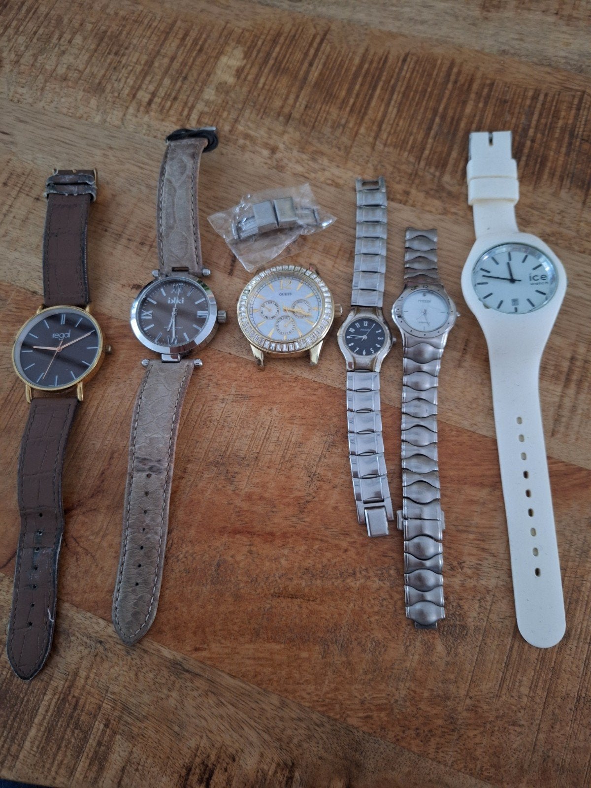 Diverse horloges (Guess, Ice Watch, Pulsar, Regal, Iniki), Ophalen of Verzenden, Staal, Guess