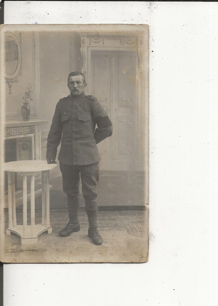 Westland Poserende militair  Fotokaart Blommers, Verzamelen, Ophalen of Verzenden, Voor 1920, Ongelopen, Zuid-Holland