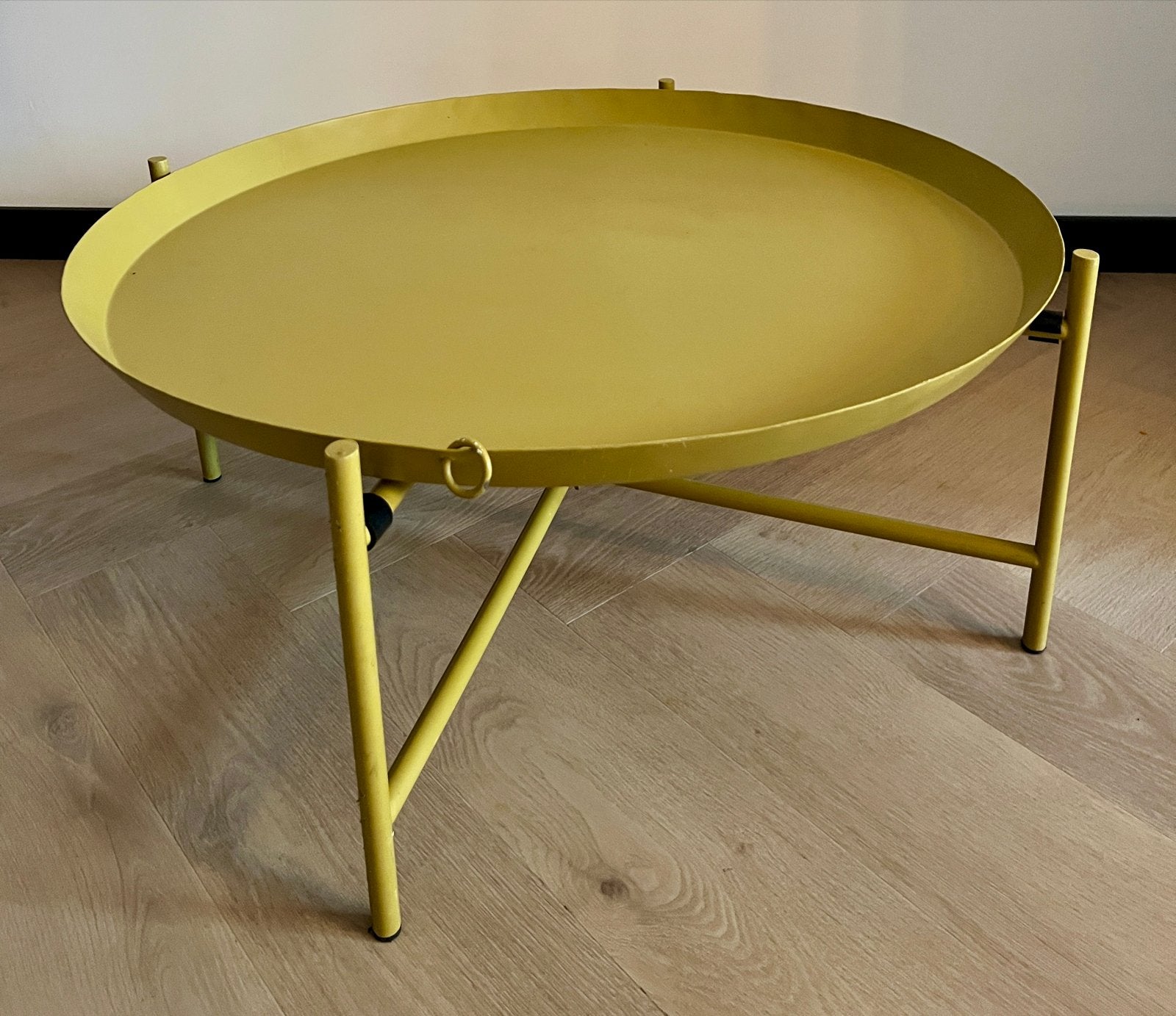 Ronde salontafel/bijzettafel, Huis en Inrichting, Tafels | Salontafels, Ophalen, Rond, 50 tot 100 cm, Zo goed als nieuw