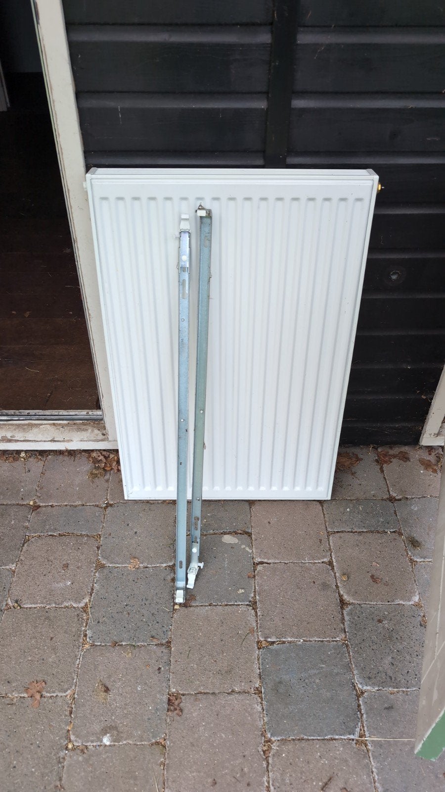 Radiator dubbelplaat met 1 rib, 90x60cm, Ophalen, Gebruikt, Radiator, 60 tot 150 cm