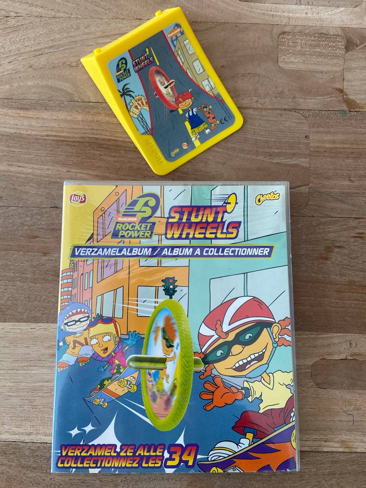 Rocket Power Stunt Wheels Complete Set met Album, Ophalen of Verzenden, Zo goed als nieuw
