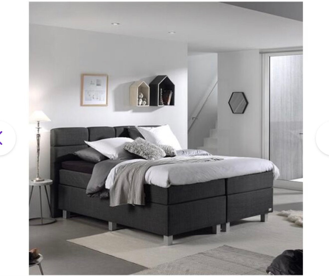 Boxspring 180x200, Ophalen, Gebruikt, Tweepersoons, 180 cm