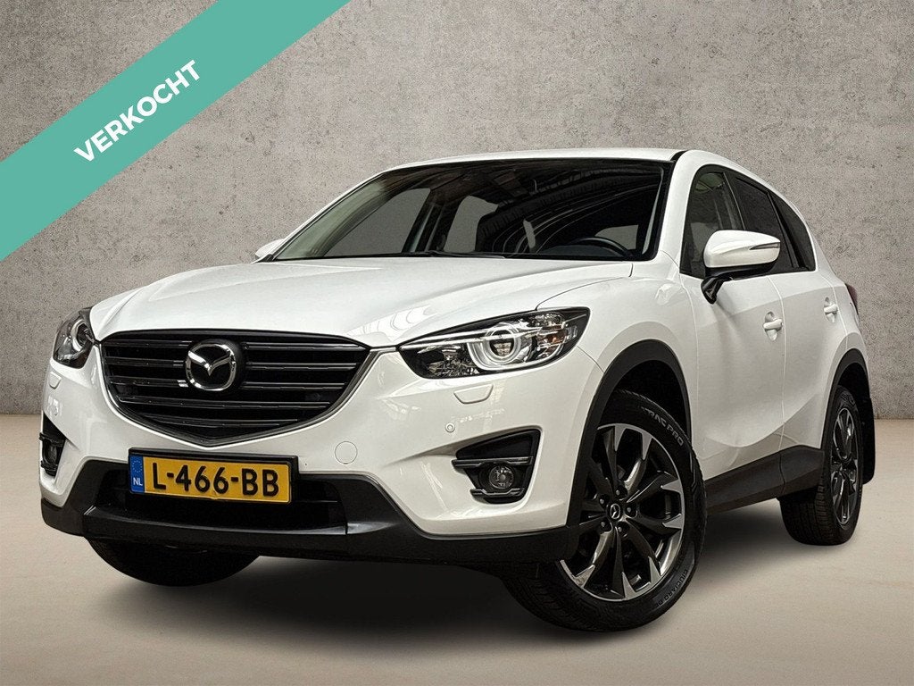 Mazda CX-5 2.5 SkyActiv-G Sport 192Pk Automaat (NAVIGATIE, C, Auto's, Mazda, Automaat, 12 maanden, Gebruikt, Wit