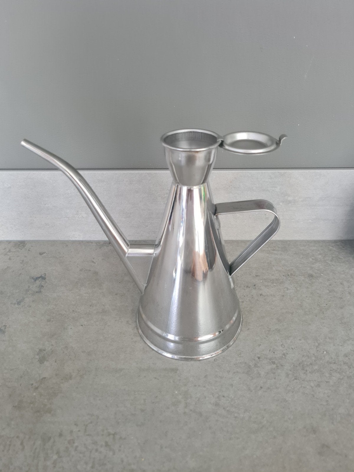 RVS Oliekan - Olijfolie Dispenser - Azijnkan, Huis en Inrichting, Overige typen, Ophalen of Verzenden, Metaal, Overige merken