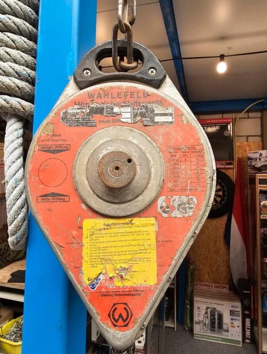 Wahlefeld takel hijshaak katrol, Ophalen, ., ., .