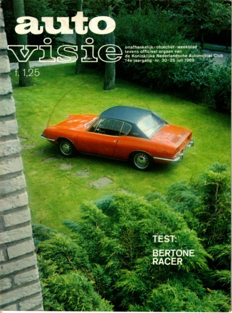 Autovisie test Bertone Racer Juli 1969, Ophalen of Verzenden, Gelezen, Overige merken