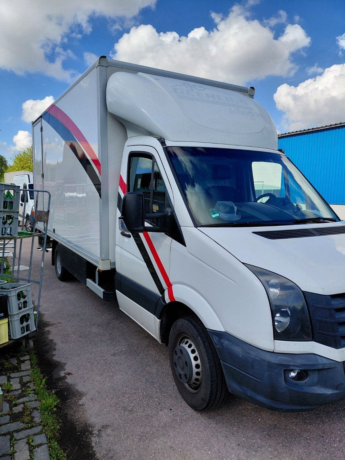 VW crafter bakwagen met laadklep trekhaak en zijdeur, Bedrijf, Te koop