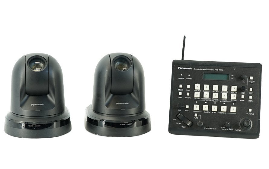2x Panasonic AW-HE 40 PTZ Camera met RP-50 controler, Ophalen, Panasonic, 20x of meer, Overige soorten