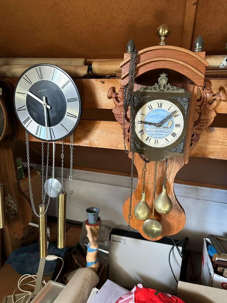 Diverse wandklokken: Kienzle en antieke stijl, Ophalen of Verzenden