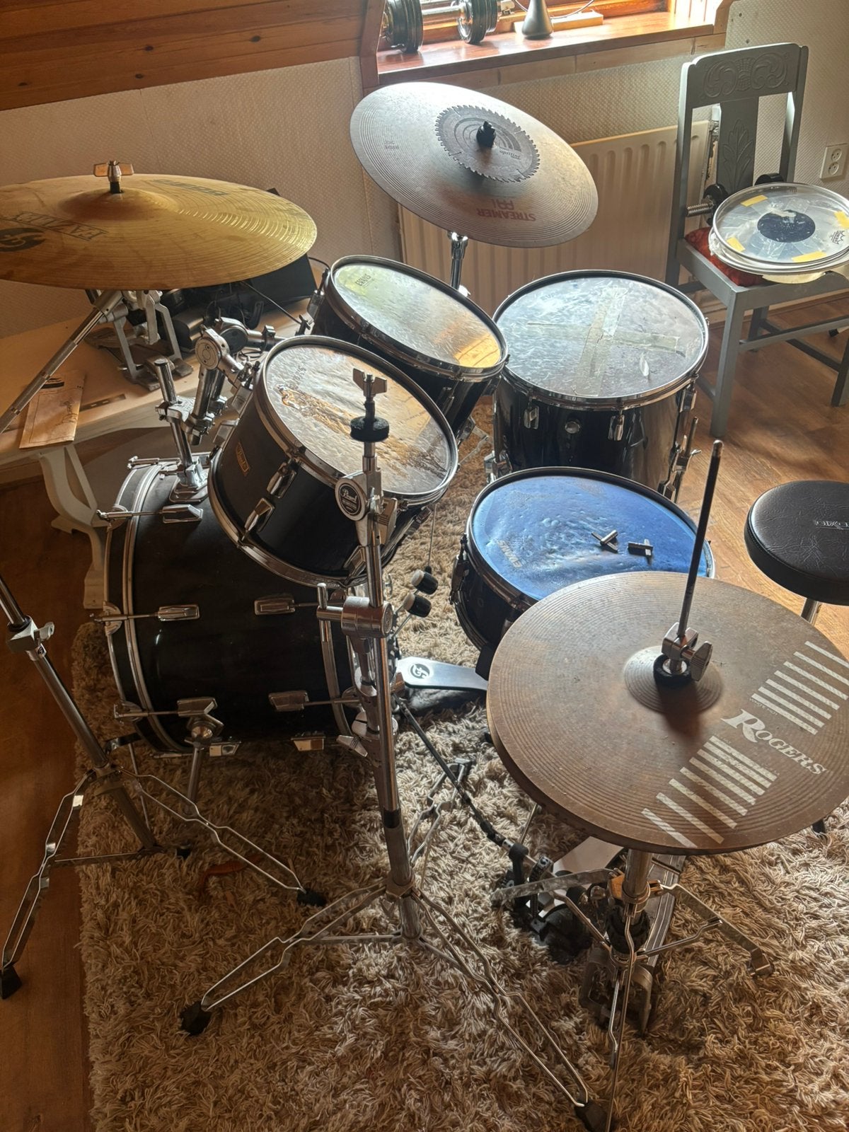 Pearl drumstel, Muziek en Instrumenten, Ophalen, Gebruikt, Pearl