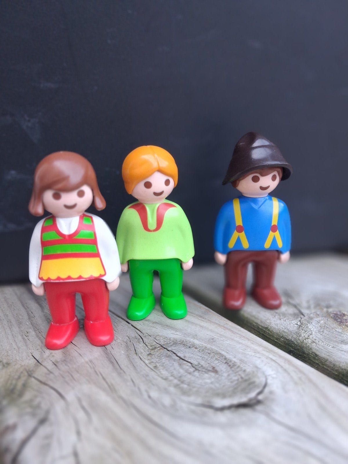Set van 3 Vintage PLAYMOBIL 1.2.3 Figuurtjes, Ophalen