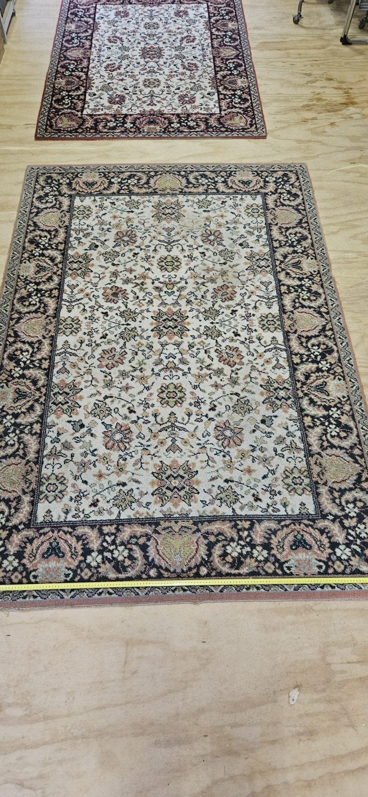 Klassiek vloerkleed 160x240 cm - Beige/Zwart/Rood, Ophalen, Gebruikt, Klassiek, 150 tot 200 cm