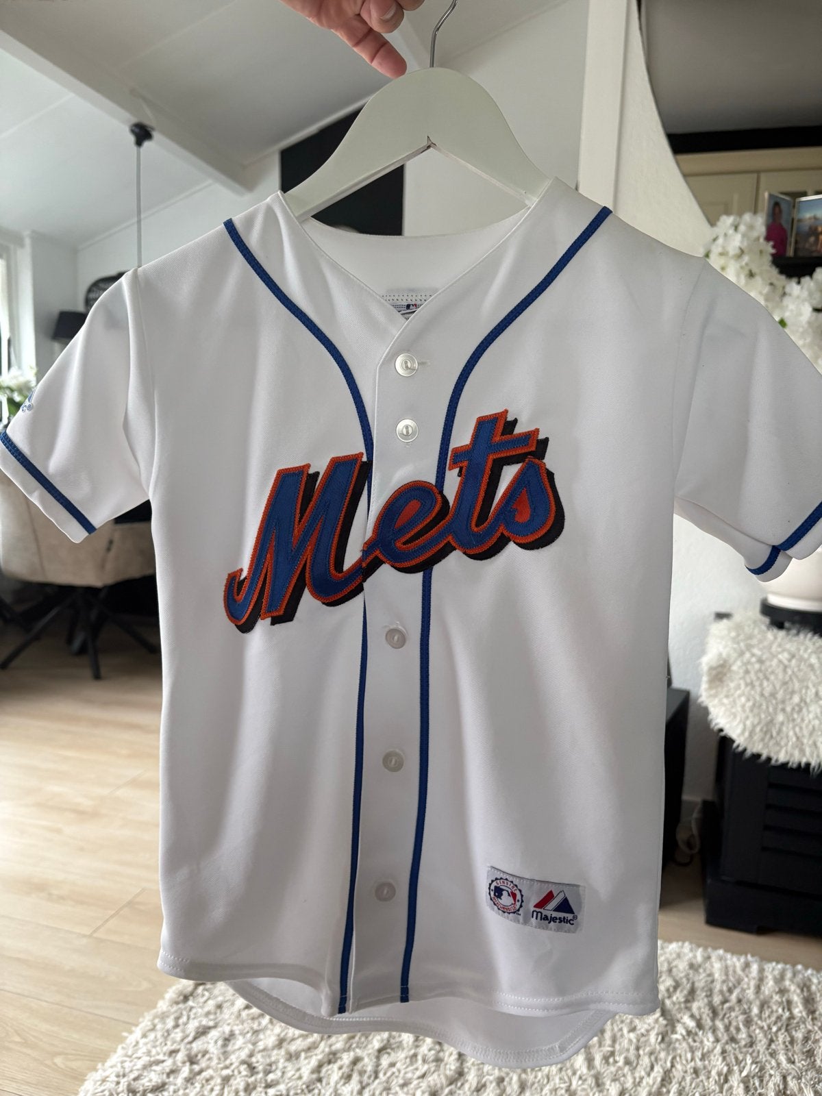 Majestic New York Mets Baseball Shirt - Maat S, Ophalen of Verzenden, Nieuw, Jongen of Meisje