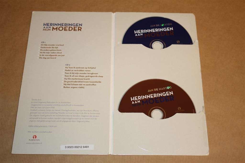 Luisterboek. Herinneringen aan mijn moeder. Hartog., Ophalen of Verzenden