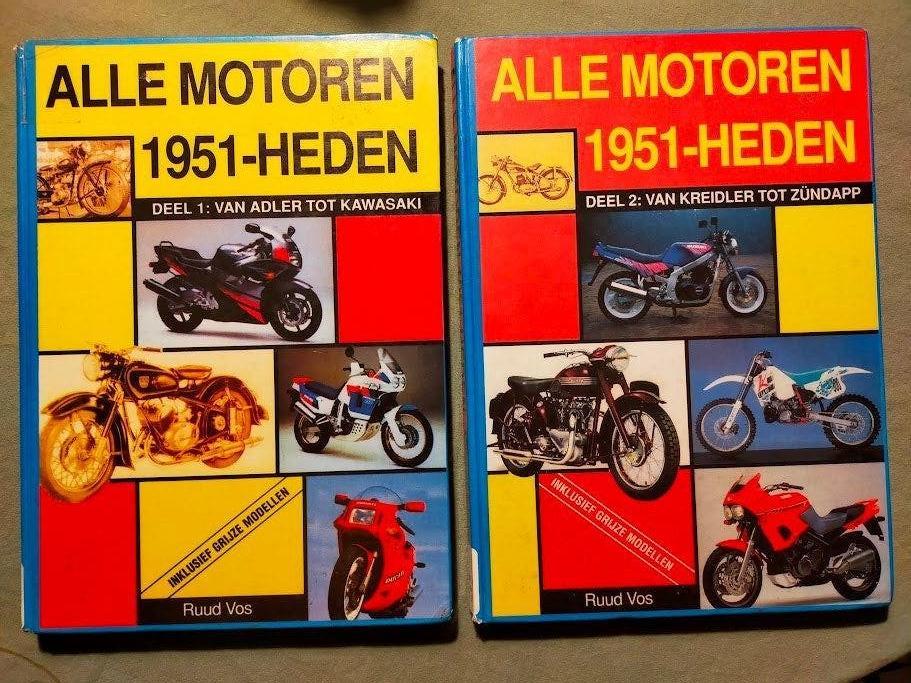 Alle motoren 1951-heden. Deel 1 en 2 (ex-bib boeken), Ophalen of Verzenden, Gelezen, Algemeen