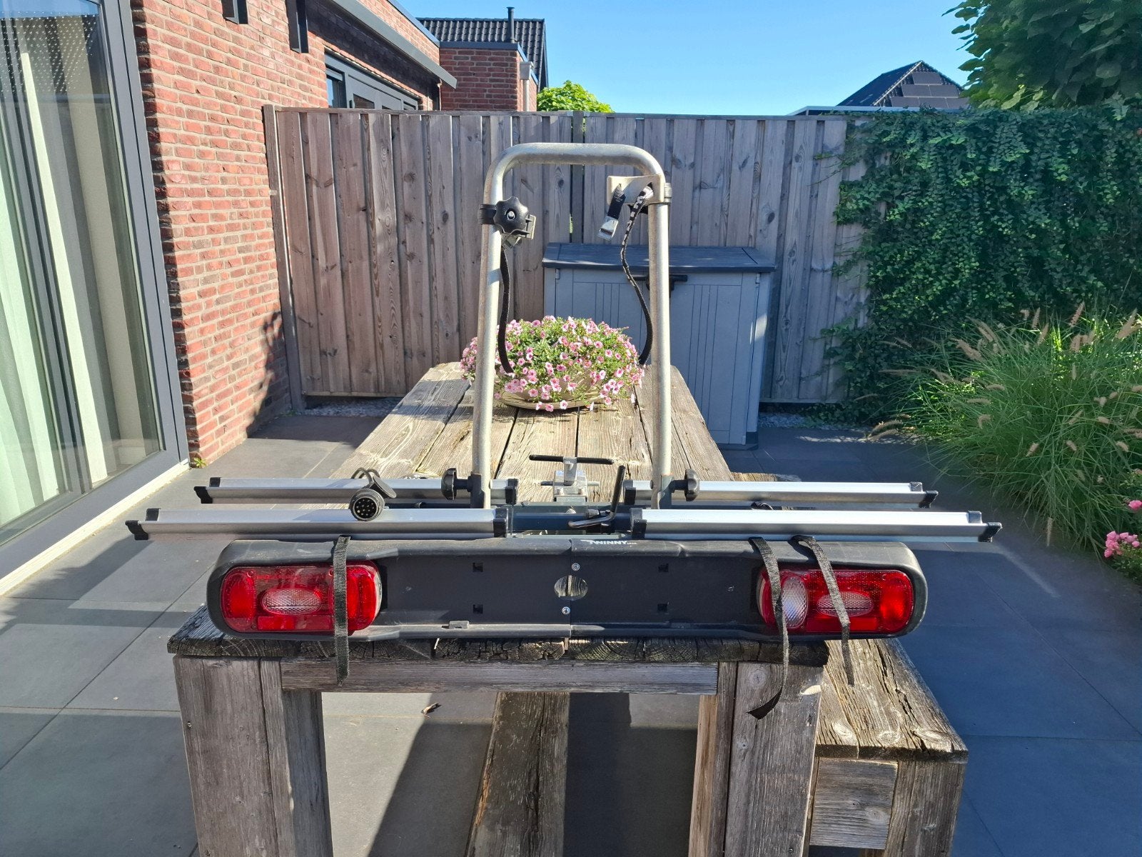Twinny Load e-Base fietsendrager voor 2 fietsen, Ophalen, Gebruikt, Trekhaakdrager, Brede banden