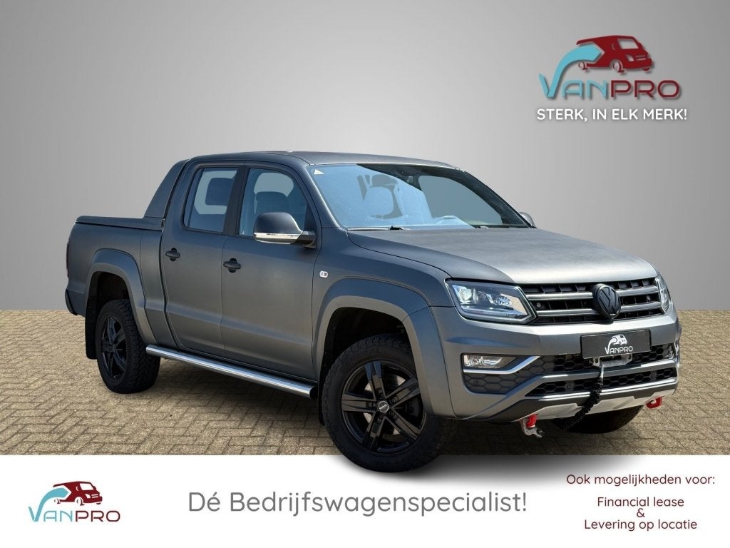 Volkswagen AMAROK 3.0 TDI V6 258PK 4Motion Dubbelcabine Auto, Auto's, Automaat, Volkswagen, Zwart, Bedrijf