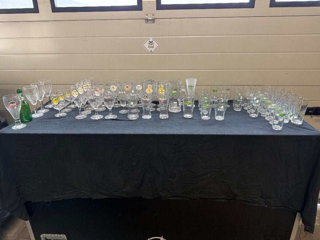 Grolsch bierglazen verzameling, Ophalen of Verzenden, Nieuw, Glas of Glazen, Grolsch