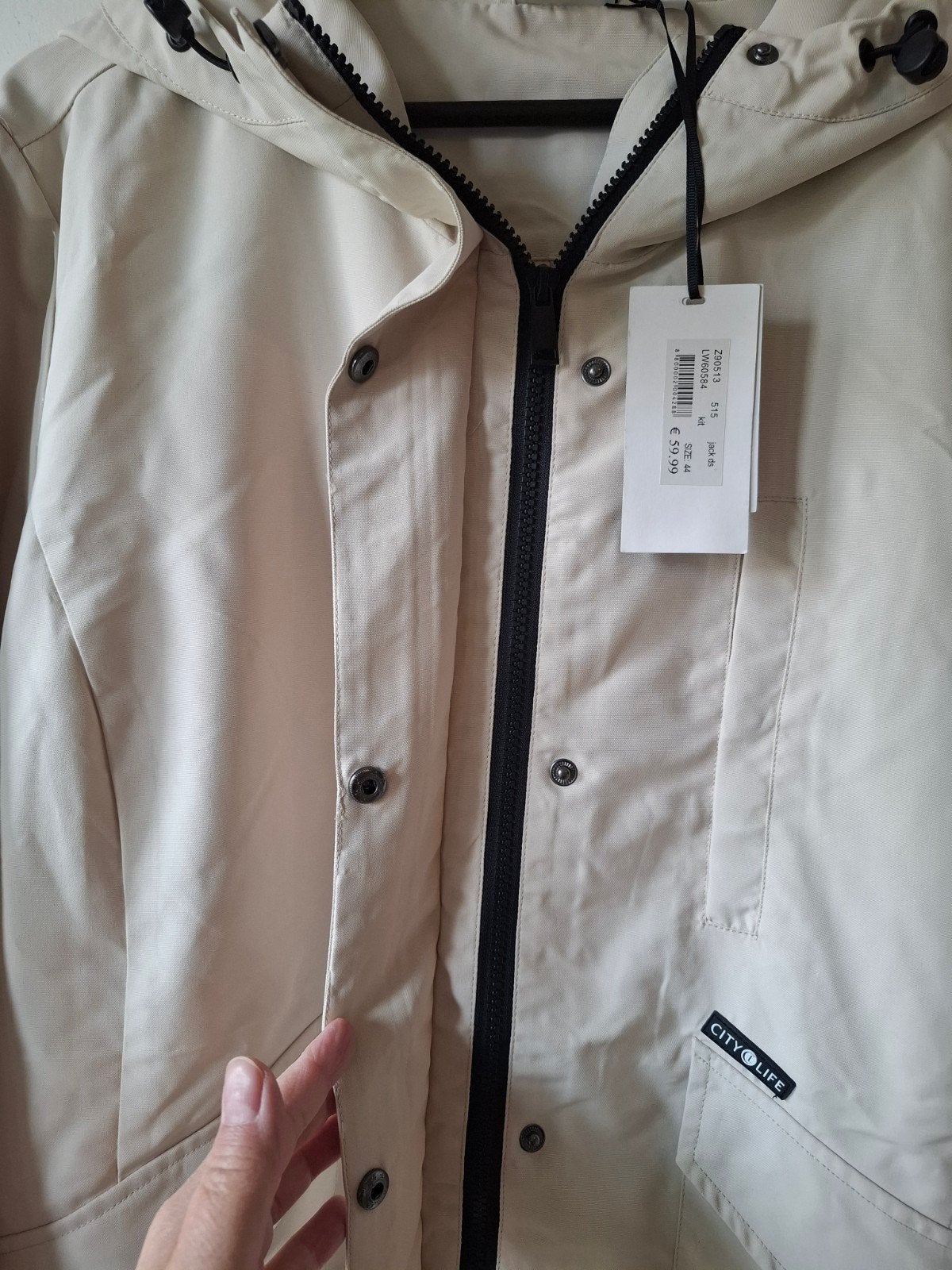 City Life zomerjas kleur: kit maat: 44, City Life, Beige, Maat 42/44 (L), Nieuw