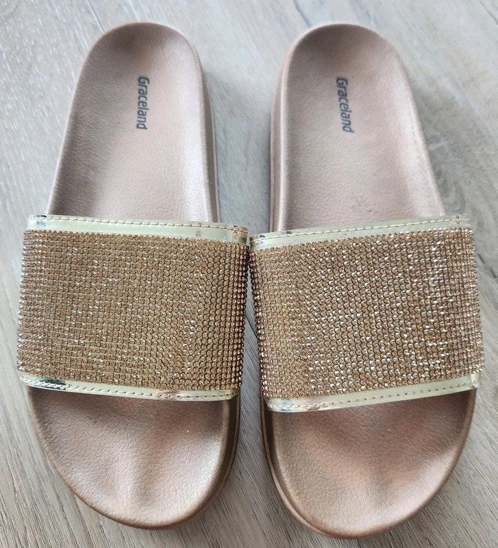 slippers, kleur rosegold , maat 40, merk graceland, Slippers, Ophalen of Verzenden, Zo goed als nieuw, Graceland