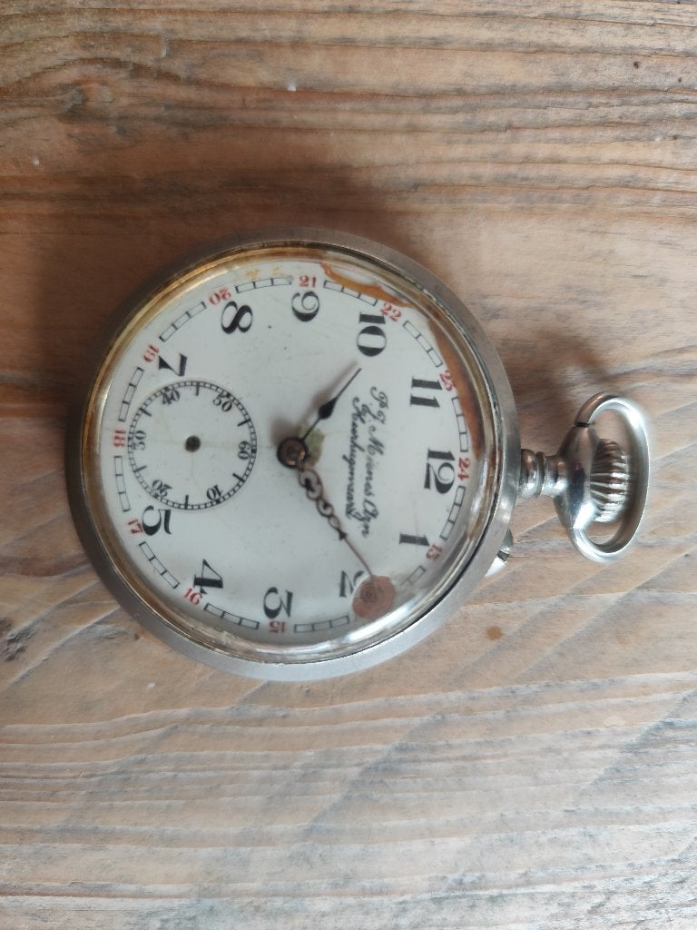 Antiek vestzakhorloge, Zakhorloge, Staal, Voor 1900, Ophalen