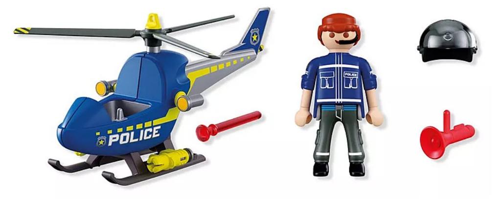 PLAYMOBIL 72080 PolitieHelikoper 28 delig, Ophalen of Verzenden, Nieuw, Complete set