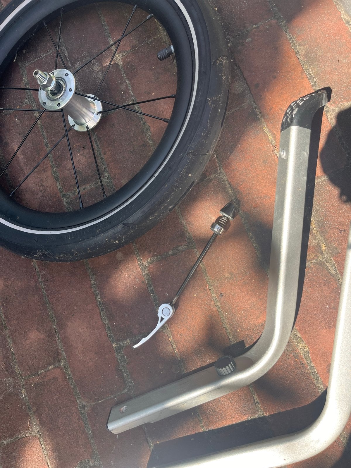 Thule chariot jogging kit 2 - gebruikt, Ophalen of Verzenden, Gebruikt