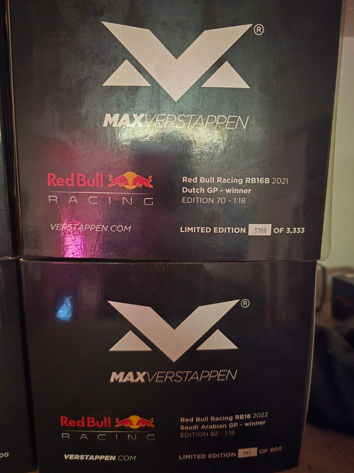 5x max verstappen fanshop edities 1:18, Ophalen of Verzenden, Zo goed als nieuw, Formule 1