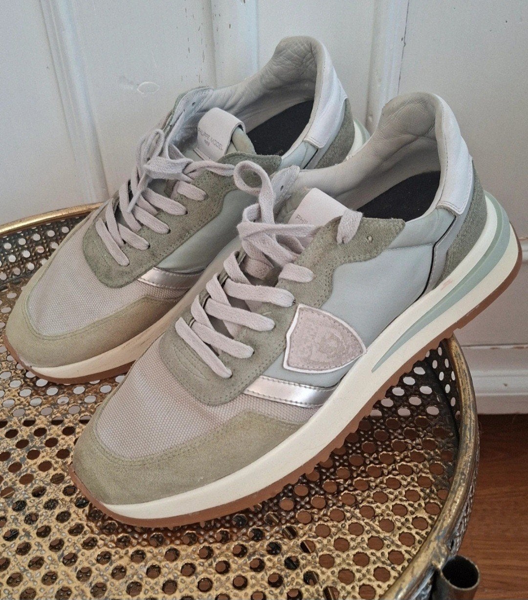 Super gave Philippe Model sneakers, Ophalen of Verzenden, Zo goed als nieuw, Beige, Sneakers of Gympen