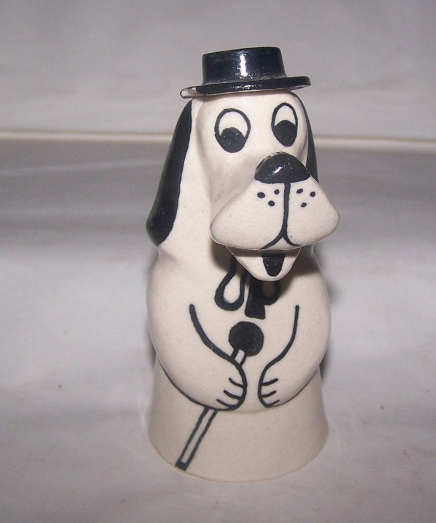 Vintage Droopy Dog Keramische tafelbel met Hoed.Izgs, Ophalen of Verzenden
