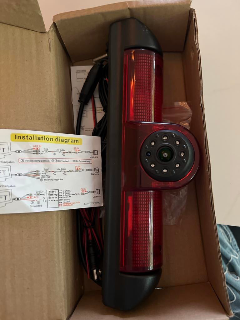 Remlicht met camera voor Fiat Ducato, Peugeot Boxer, Citroën, Ophalen of Verzenden, Nieuw, Fiat