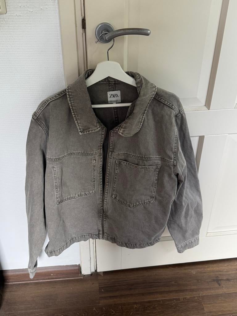 Zara spijkerjack grijs XL, Ophalen of Verzenden, Zo goed als nieuw, Maat 56/58 (XL), Grijs