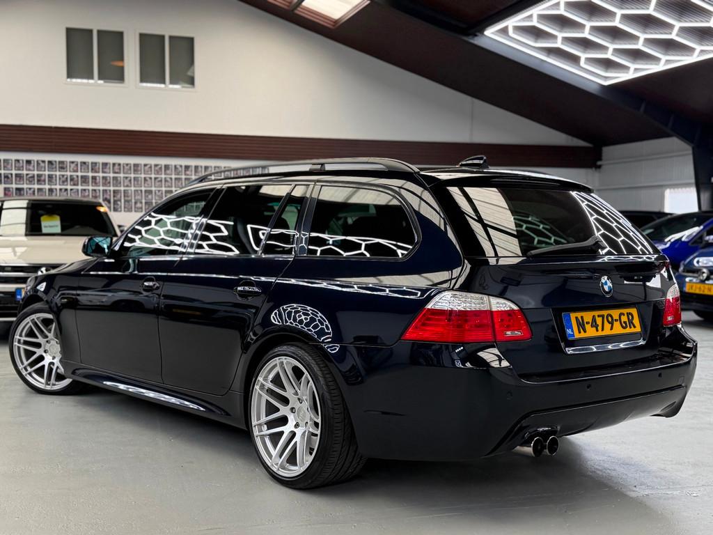 BMW 5-serie Touring 523i M-Pakket Facelift High Executive, Gebruikt, Zwart, Zwart, Leder