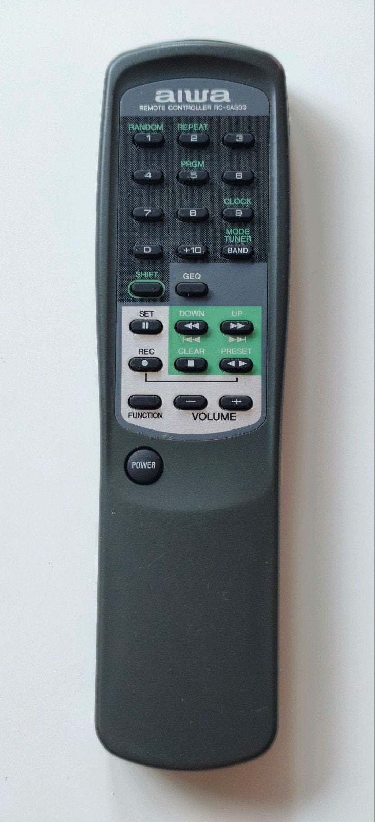 Aiwa RC-6AS09 Afstandsbediening, Ophalen of Verzenden, Gebruikt, Origineel, Mediaspeler