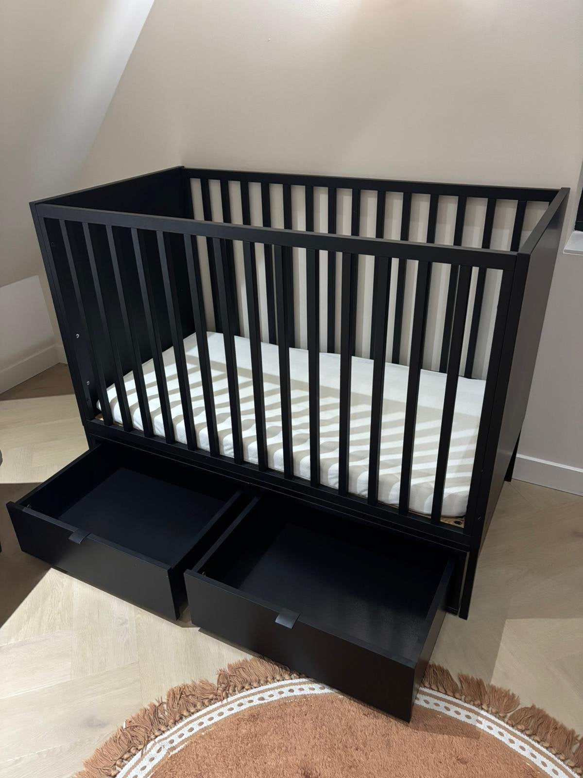 Kidsmill ledikant + ladeblokken + matras, Ophalen, Gebruikt, Ledikant