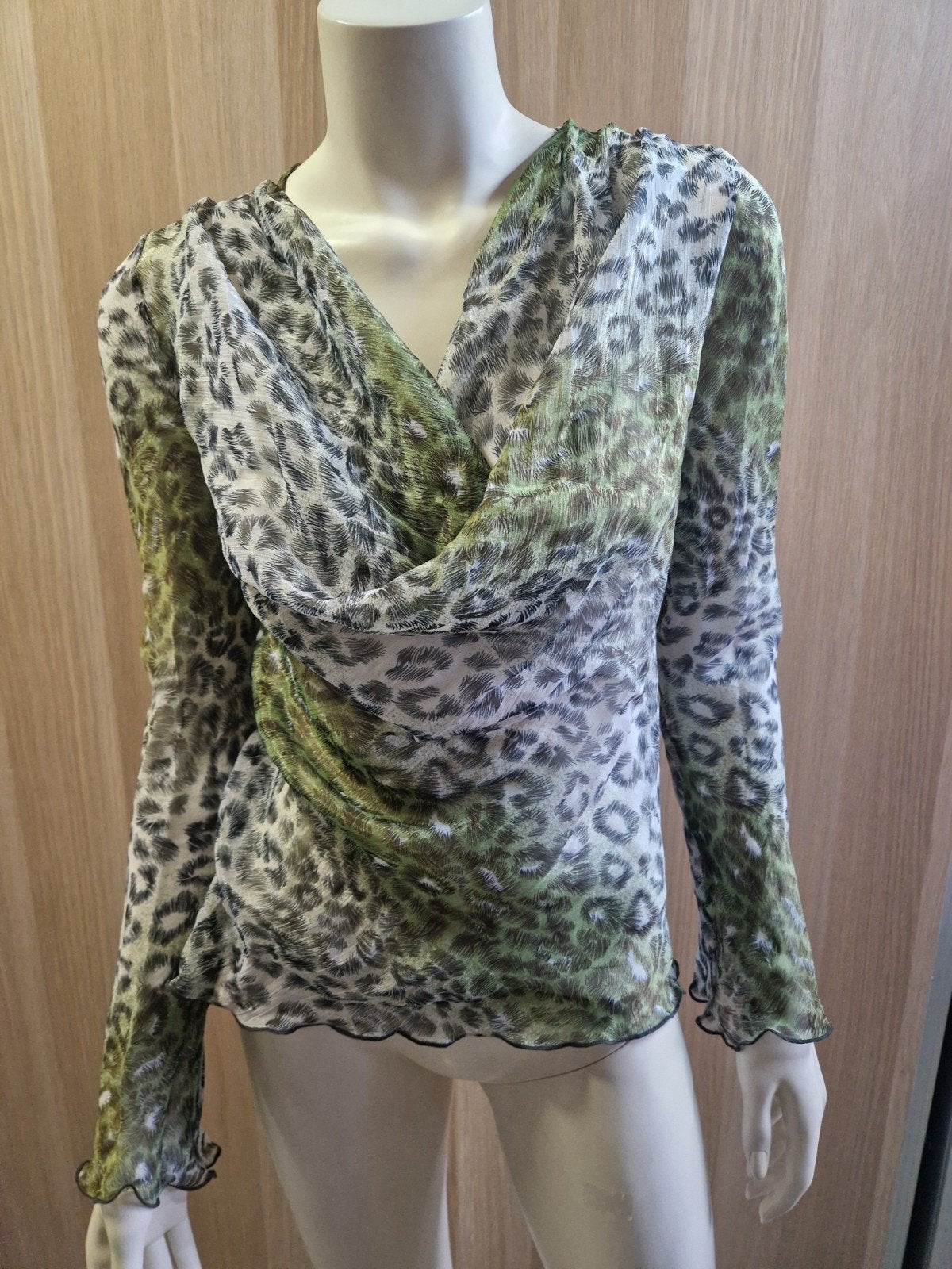 Nieuwe Panterprint Blouse - doorschijnend - One Size, Maat 38/40 (M), Nieuw, Ophalen of Verzenden, Onbekend