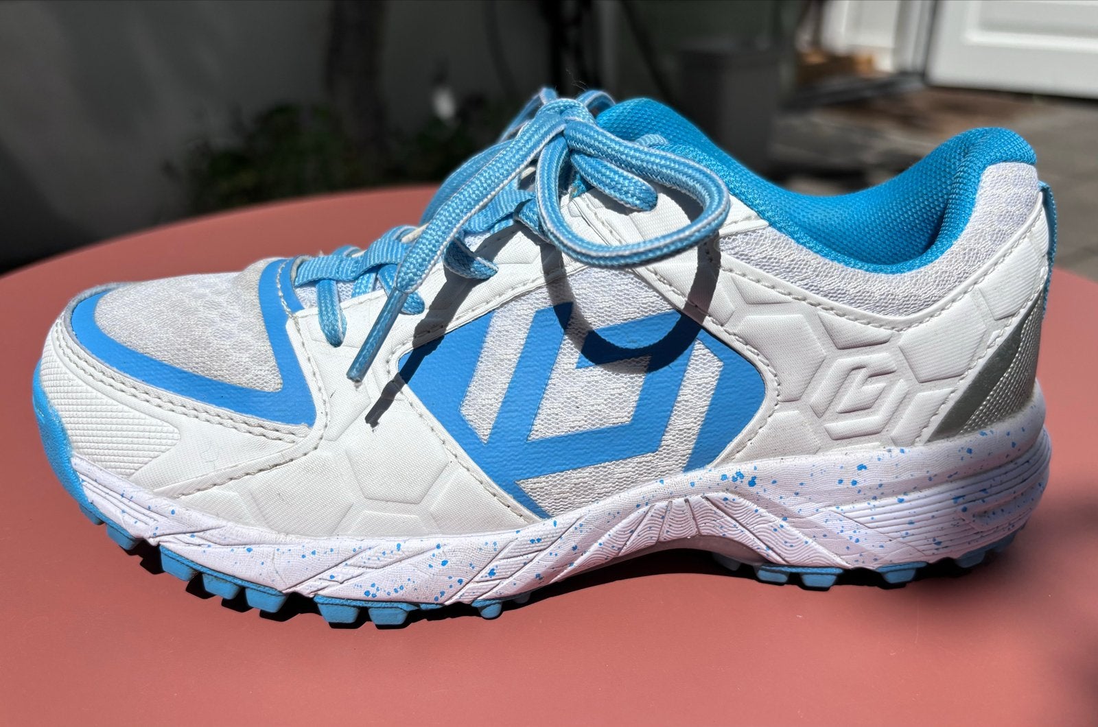 Grays Flite Hockeyschoenen - Wit/Blauw maat 35, Sport en Fitness, Hockey, Zo goed als nieuw, Overige typen, Ophalen of Verzenden